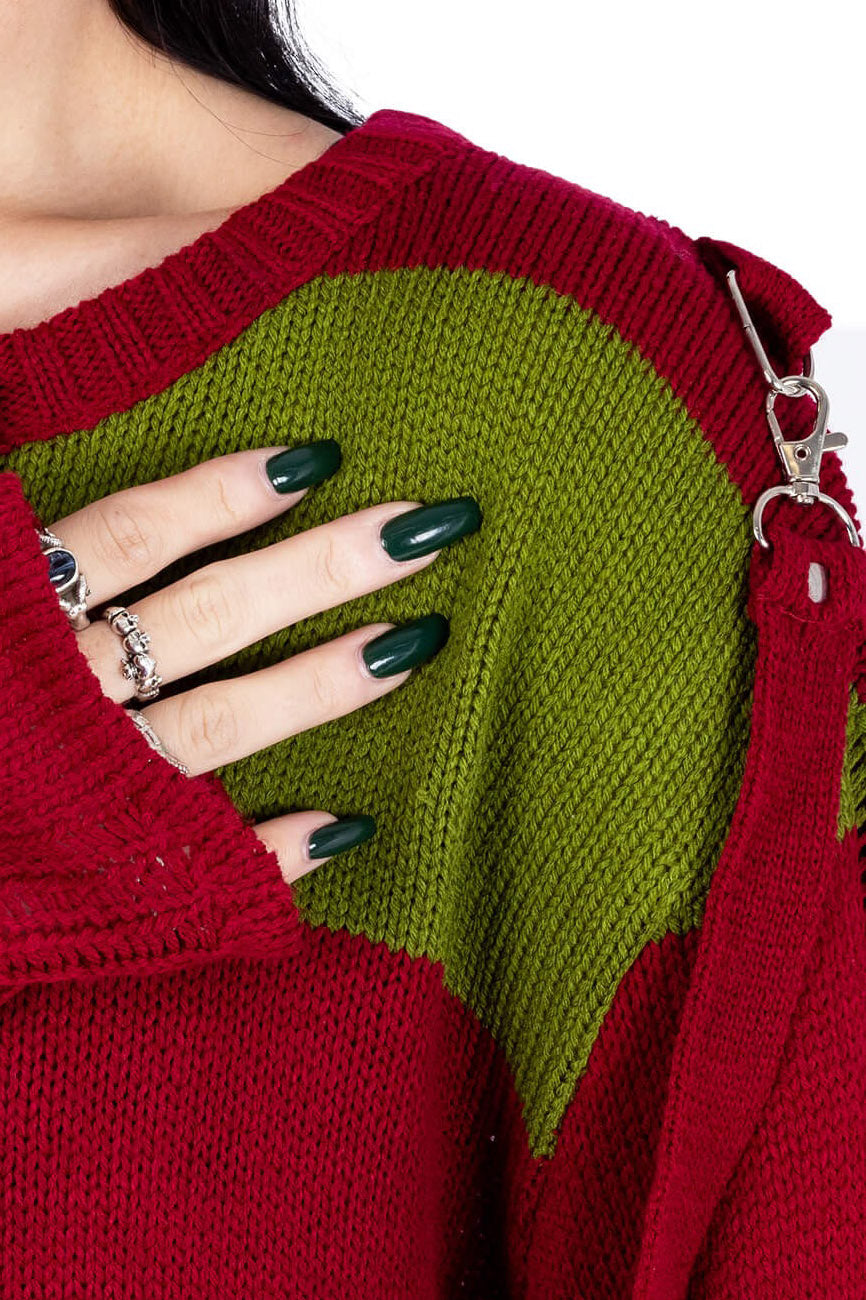 Amalric Jumper Sweater [Red/Green]