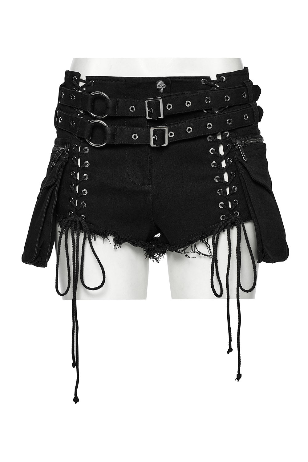 Bløødmetal Lace-Up Shorts with Holster Bag