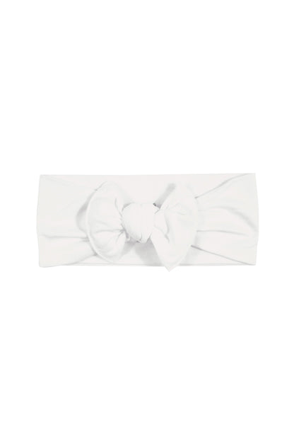 Knotted Bow Headband in Cloud