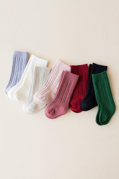 Knee High Socks in Cloud