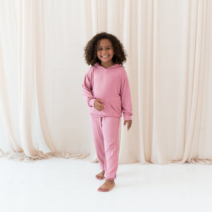 Ribbed Jogger Pant in Apple Blossom
