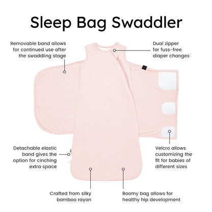 Sleep Bag Swaddler in Blush 1.0