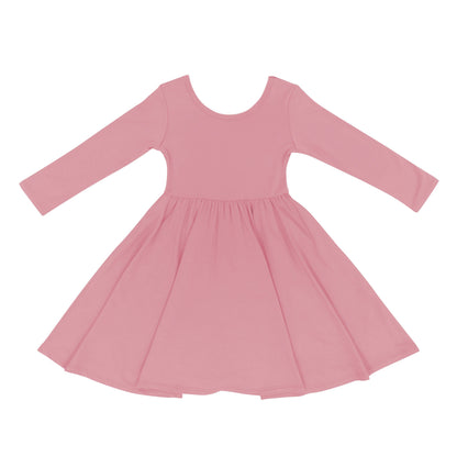 Long Sleeve Twirl Dress in Apple Blossom