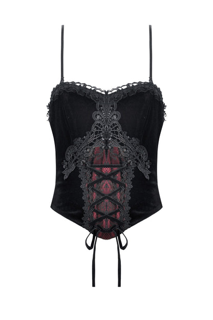 Burgundy Wine Bustier Top