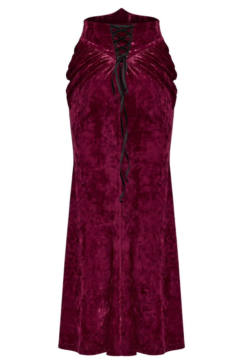 Cabernet Sauvignon Velvet Skirt [Wine Red]