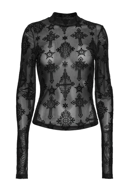 Cathedral Crosses Mesh Top