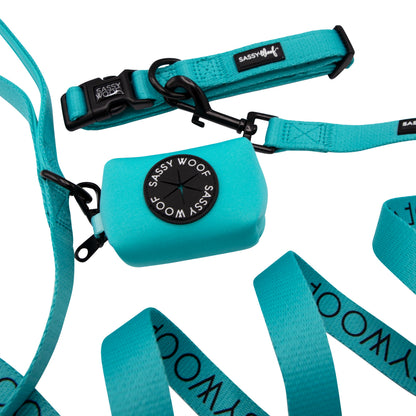 Dog Collar Three Piece Bundle - Neon Blue