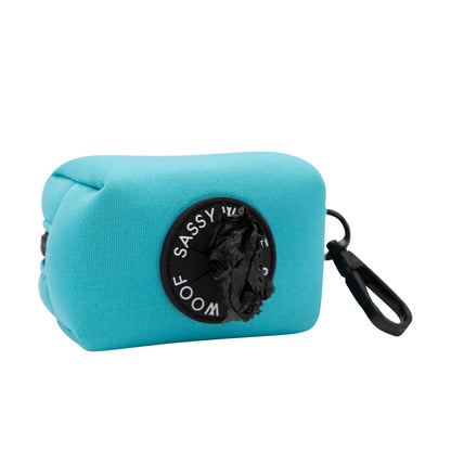 Dog Waste Bag Holder - Neon Blue