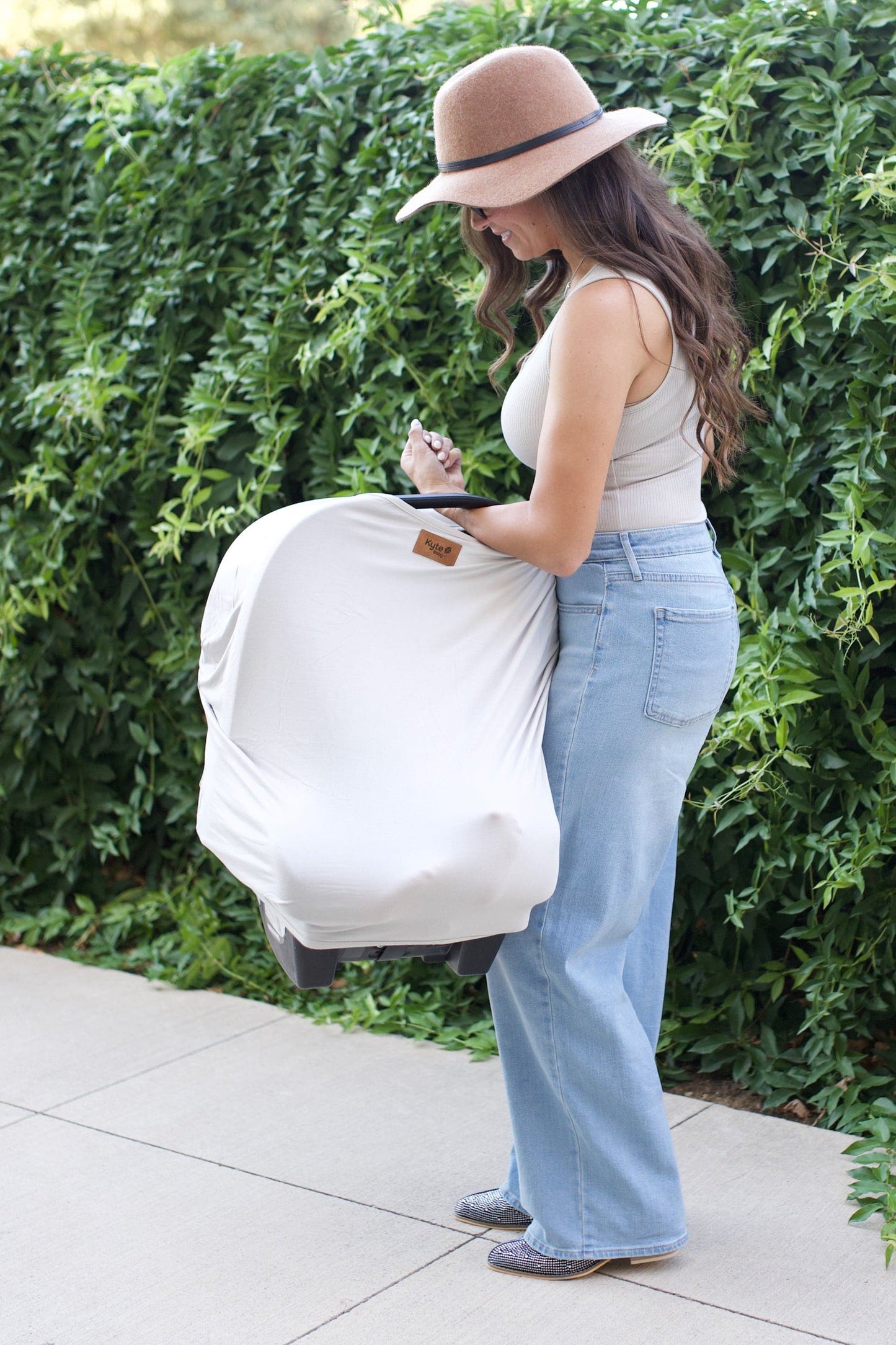 Car Seat Cover in Oat