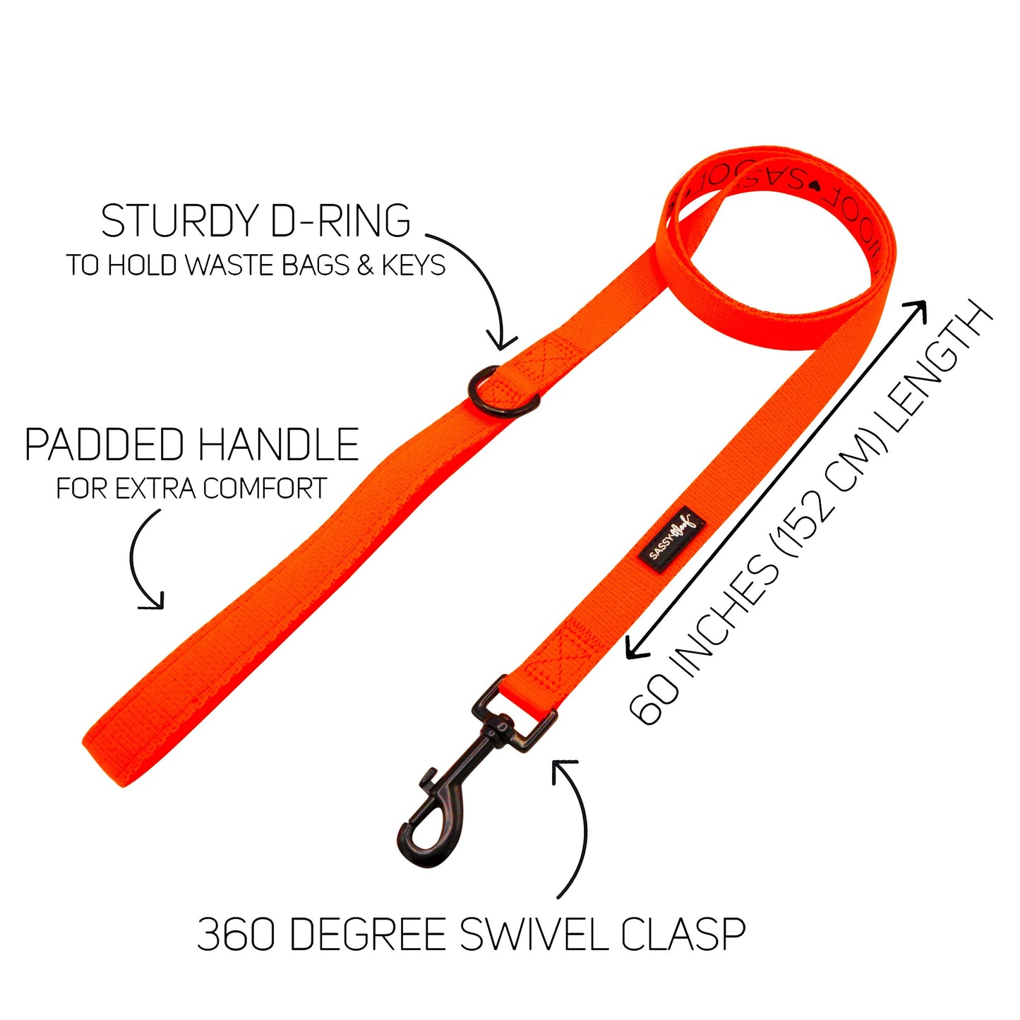 Dog Collar Three Piece Bundle - Neon Orange