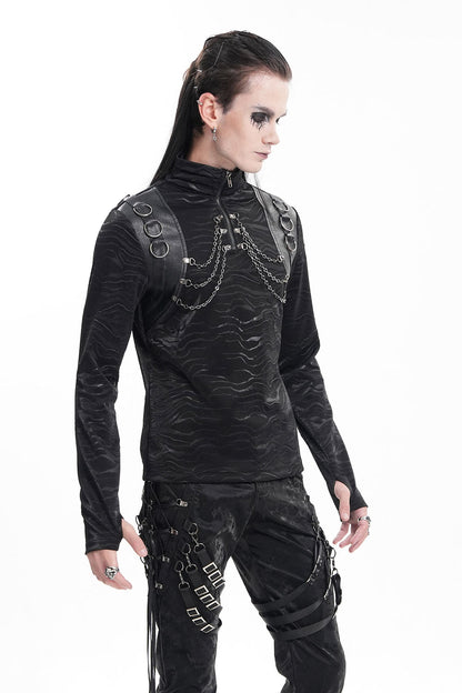 Cyber Punk Turtleneck Top