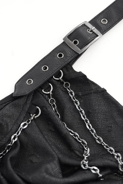 Chainlace Ripped Halter Top