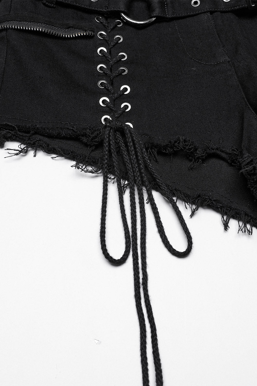 Bløødmetal Lace-Up Shorts with Holster Bag