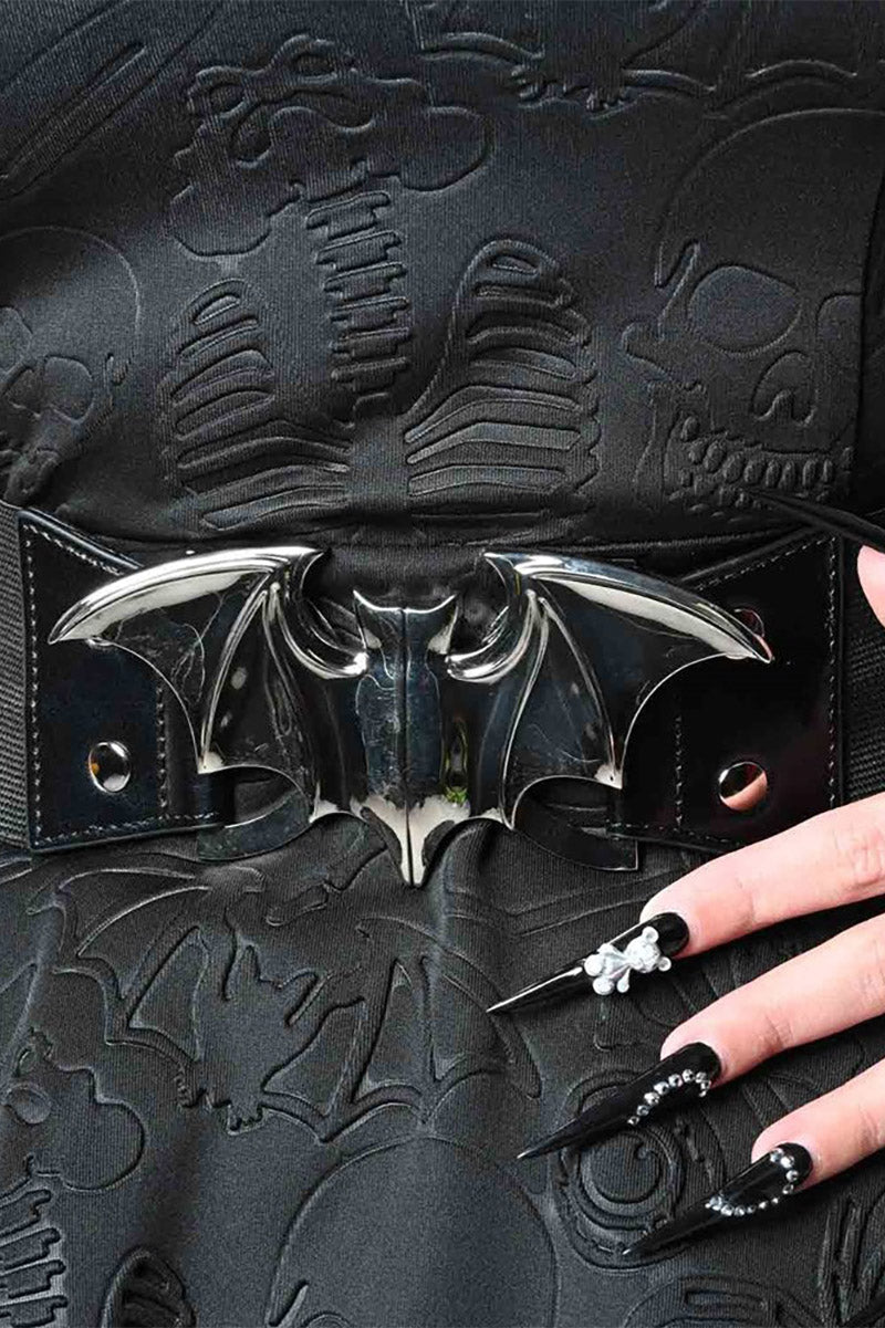Bat Elastic Waist Belt [SILVER BAT]