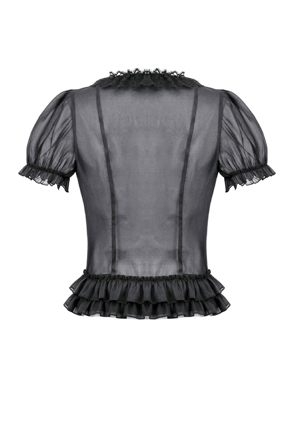 Castleruins Ruffle Puff Sleeve Top