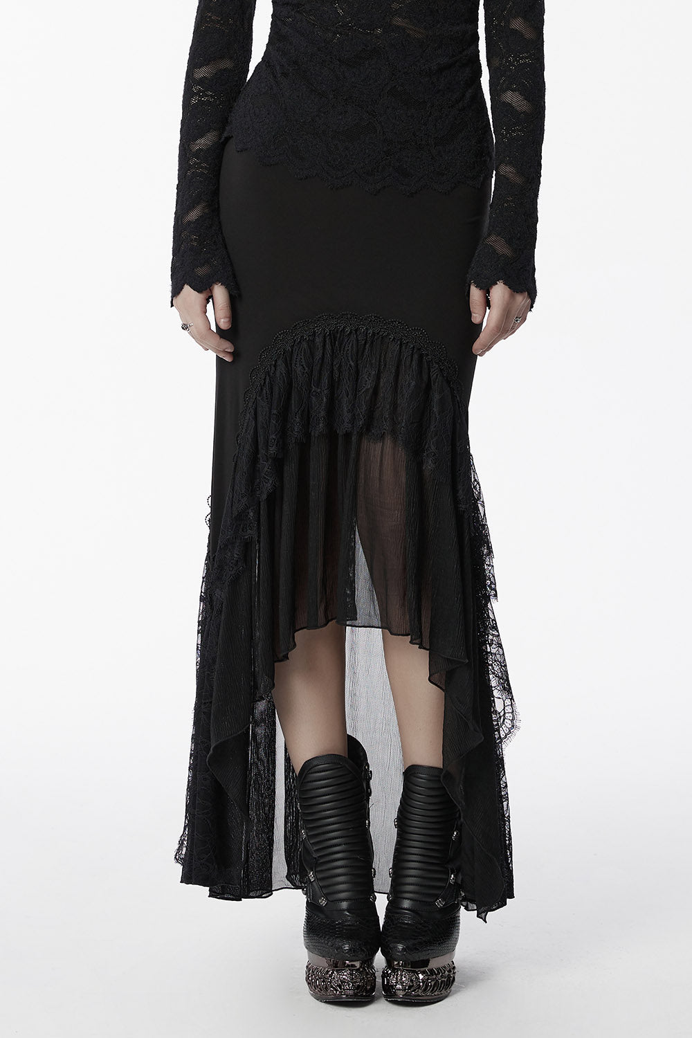 Cathedral Arches Layered Lace Skirt