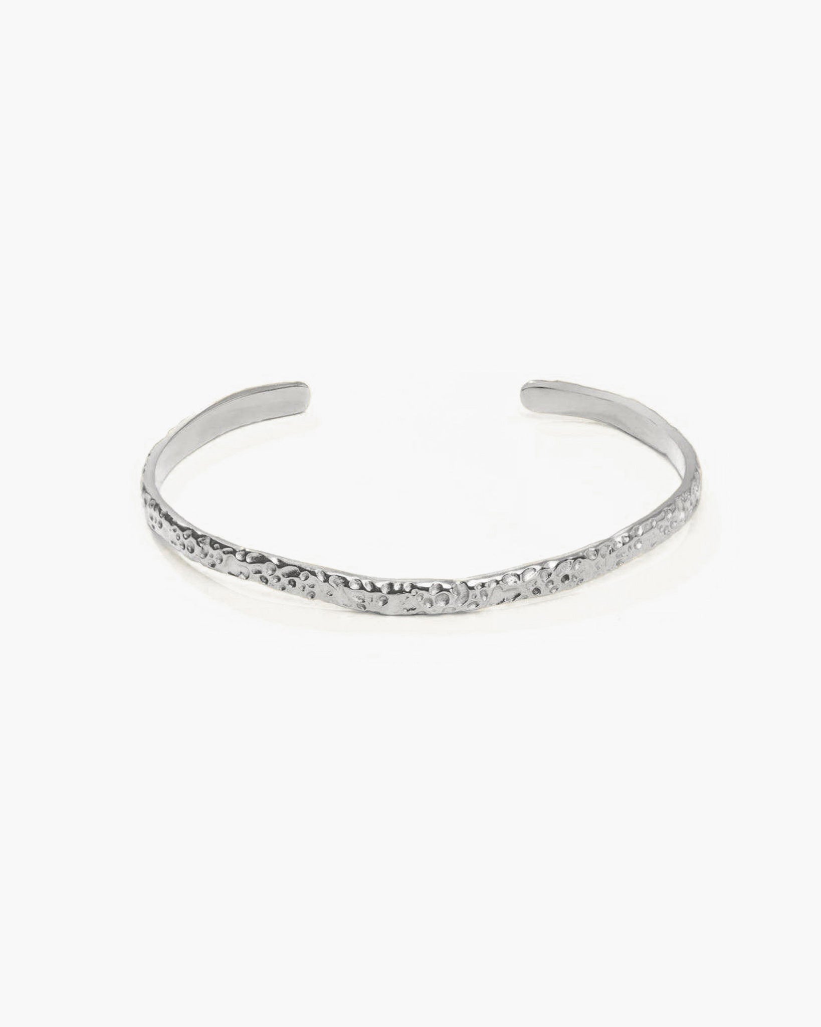 Silver Textured Bangle
