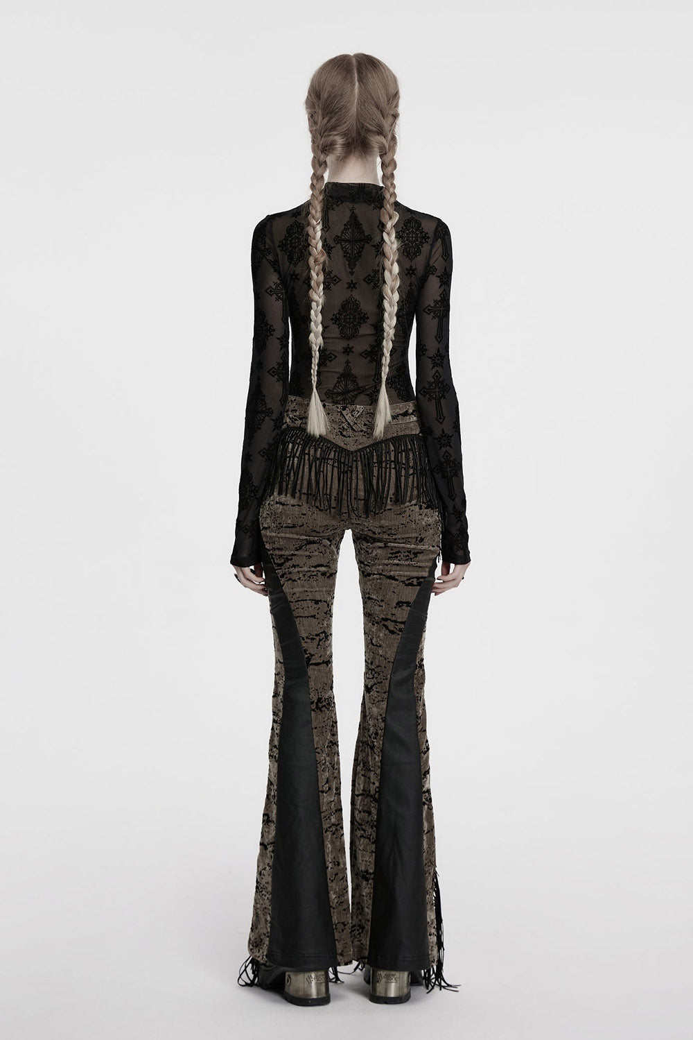 Cathedral Crosses Mesh Top