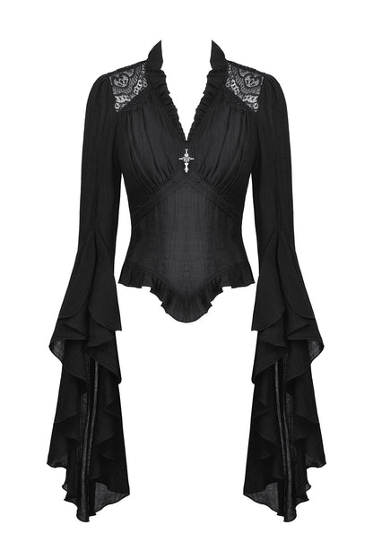 Beastly Long Bell Sleeve Blouse